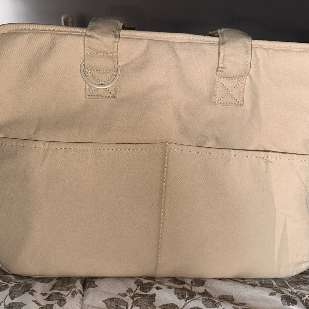 Cream Dog Carrier with Mesh Panels